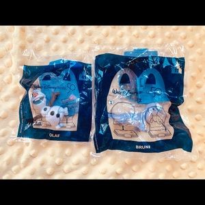 Disney 50th Anniversary McDonalds Toys- Frozen Set- Olaf and Bruni